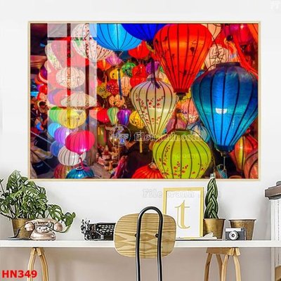 File tranh gốc in trần nhà File tranh phố cổ hà nội xưa HN349 3D