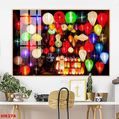 File ảnh File tranh phố cổ hà nội xưa HN374 (gốc) in standee