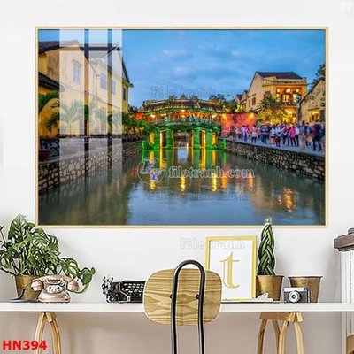 File tranh File tranh phố cổ hà nội xưa HN394 (ảnh gốc) in trần 3D