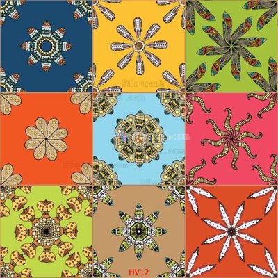 File gốc File hoa văn gạch bông HV12 (in tráng gương) sang trọng