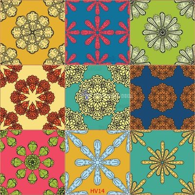 File ảnh File hoa văn gạch bông HV14 (gốc) dùng in Pano