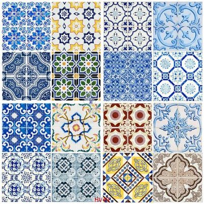 File tranh File hoa văn gạch bông HV49 (gốc) in trên kính