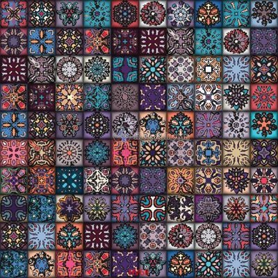 File tranh File hoa văn gạch bông HV68 (bản gốc) in lụa 3D