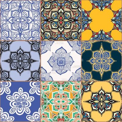 Mua file ảnh gốc File hoa văn gạch bông HV7 (chất lượng cao)