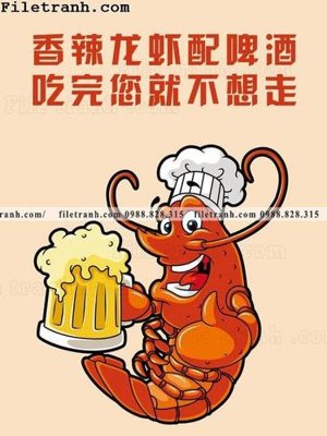 File tranh Hinh Anh Hai Huoc Ve Nha Hang 160 (bản gốc) treo quán cafe