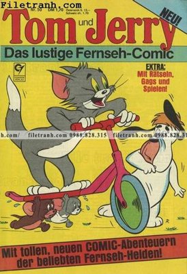 File tranh Hinh Anh Hoat Hinh Tom Va Jerry 128 (bản gốc) treo phòng ăn