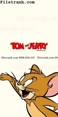 File tranh Hinh Anh Loi Vao Cua Tom Va Jerry 108 (gốc) phong cách tối giản