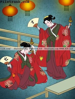 Tải file gốc Hinh minh hoa co gai Nhat 165 (bản PSD) đầy đủ layer