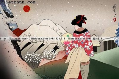 Tải file gốc Hinh minh hoa co gai Nhat 198 (bản PSD) còn layer