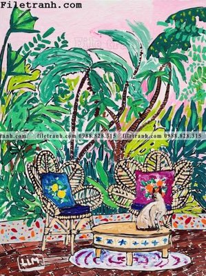 File gốc Hoa phong cach Bac Au 150 (Filetranh.com) Hoa phong cach Bac Au 150