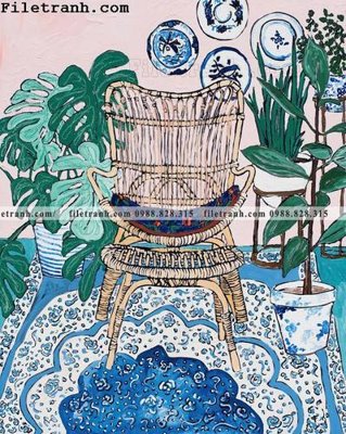 File in trần Hoa phong cach Bac Au 152 (bản gốc 3D) sống động