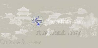 File PSD File tranh gốc tranh tường bích họa idochine trung quốc IDT11 (gốc) tách lớp chi tiết