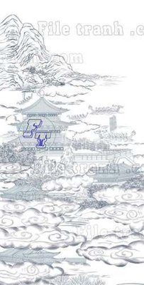 File tranh PSD File tranh gốc tranh tường bích họa idochine trung quốc IDT116 chất lượng cao