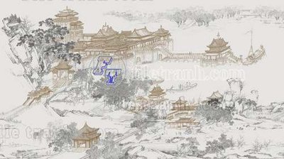 File gốc File tranh gốc tranh tường bích họa idochine trung quốc IDT12 (in lụa) tranh thuận buồm