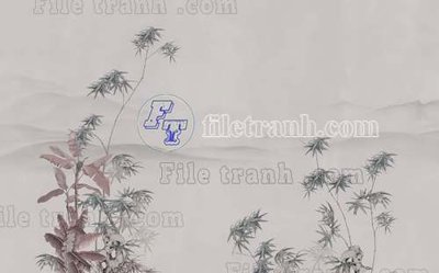 File in ấn File tranh gốc tranh tường bích họa idochine trung quốc IDT163 (bản gốc) chất lượng cao