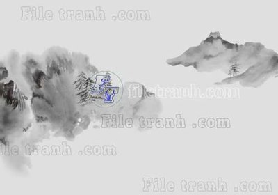 Hình ảnh file gốc in lụa File tranh gốc tranh tường bích họa idochine trung quốc IDT178