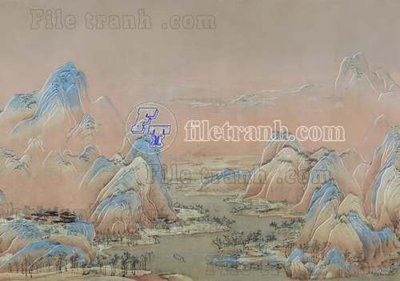 Download file tranh File tranh gốc tranh tường bích họa idochine trung quốc IDT210 (file gốc PSD)