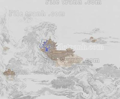 Tải file File tranh gốc tranh tường bích họa idochine trung quốc IDT221 (gốc) làm tranh trang trí