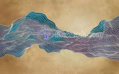 File PSD File tranh gốc tranh tường bích họa idochine trung quốc IDT257 (bản gốc) cho nhà in