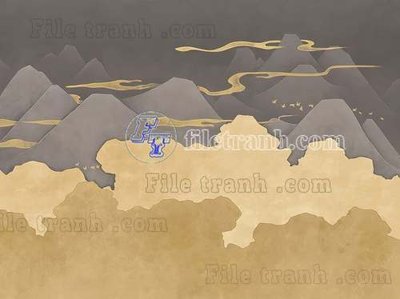 File in mica File tranh gốc tranh tường bích họa idochine trung quốc IDT268 (bản gốc) sắc sảo