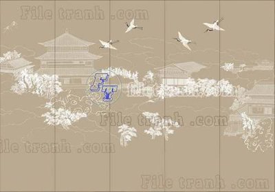 File gốc in ấn File tranh gốc tranh tường bích họa idochine trung quốc IDT337 (sẵn sàng tải về)