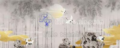 File gốc in ấn File tranh gốc tranh tường bích họa idochine trung quốc IDT338 độ phân giải cao