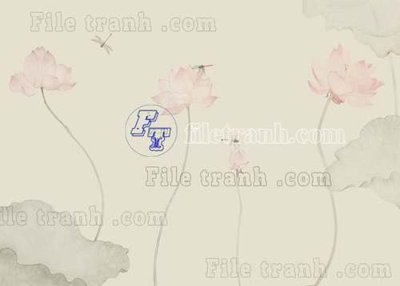 File tranh File tranh gốc tranh tường bích họa idochine trung quốc IDT351 (bản gốc) in lụa 3D