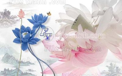 Tải file gốc File tranh gốc tranh tường bích họa idochine trung quốc IDT364 (bản PSD) đầy đủ layer