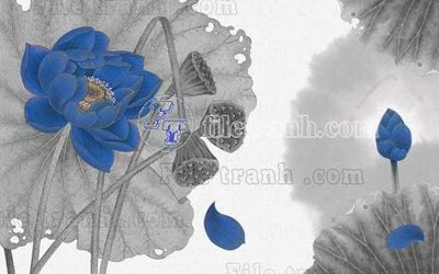 File gốc File tranh gốc tranh tường bích họa idochine trung quốc IDT369 (in lụa) chi tiết cao