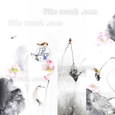 Tải file File tranh gốc tranh tường bích họa idochine trung quốc IDT387 (ảnh gốc) in tráng gương