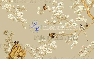 Download file ảnh gốc File tranh gốc tranh tường bích họa idochine trung quốc IDT418 để in ấn