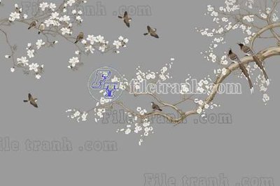 File in ấn File tranh gốc tranh tường bích họa idochine trung quốc IDT422 (bản gốc) chất lượng cao