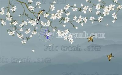 File gốc File tranh gốc tranh tường bích họa idochine trung quốc IDT427 (in 3D) cho trang trí