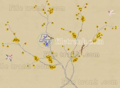 File gốc in ấn File tranh gốc tranh tường bích họa idochine trung quốc IDT436 chuẩn màu CMYK