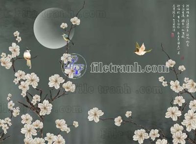 Tải về hình ảnh gốc File tranh gốc tranh tường bích họa idochine trung quốc IDT443 sắc nét