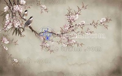 Hình ảnh file gốc in lụa File tranh gốc tranh tường bích họa idochine trung quốc IDT452