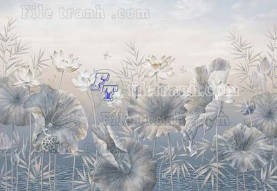 File ảnh File tranh gốc tranh tường bích họa idochine trung quốc IDT470 (gốc) in Hiflex