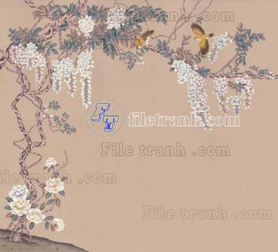 File in mica File tranh gốc tranh tường bích họa idochine trung quốc IDT482 (bản gốc) siêu trong