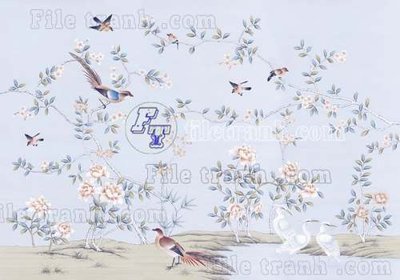 File gốc File tranh gốc tranh tường bích họa idochine trung quốc IDT490 (in mica) trang trí