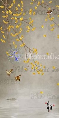 Hình ảnh file gốc in trần nhà File tranh gốc tranh tường bích họa idochine trung quốc IDT516