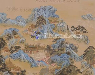 File tranh gốc PSD File tranh gốc tranh tường bích họa idochine trung quốc IDT570 còn nguyên layer