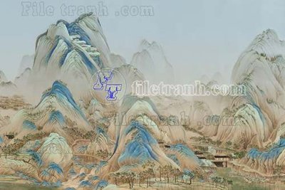 Download file gốc File tranh gốc tranh tường bích họa idochine trung quốc IDT574 (in mica) trong suốt