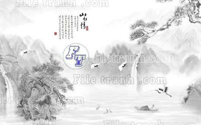 File ảnh File tranh gốc tranh tường bích họa idochine trung quốc IDT606 (gốc) in poster