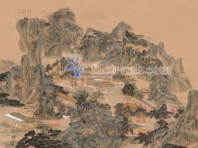 Tải file File tranh gốc tranh tường bích họa idochine trung quốc IDT64 (ảnh gốc) in gạch 3D