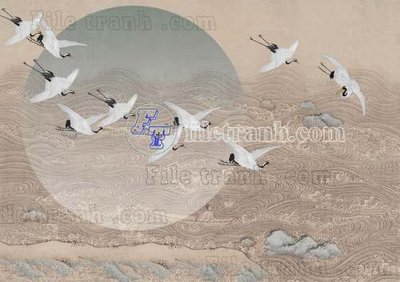 File gốc File tranh gốc tranh tường bích họa idochine trung quốc IDT65 (in 3D) cho trang trí