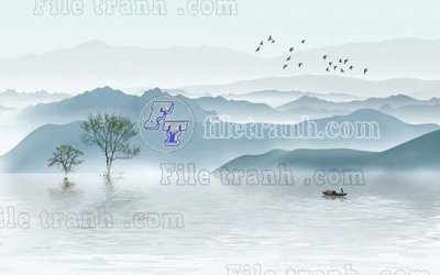 File gốc File tranh gốc tranh tường bích họa idochine trung quốc IDT651 (vector) cho in ấn