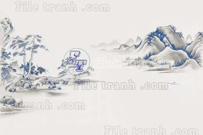 File tranh File tranh gốc tranh tường bích họa idochine trung quốc IDT686 (gốc) chủ đề con người