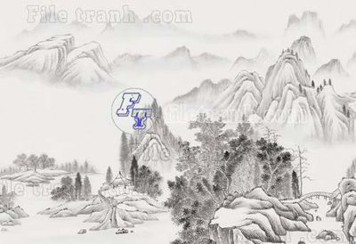 File tranh gốc File tranh gốc tranh tường bích họa idochine trung quốc IDT703 (sắc nét từng chi tiết)