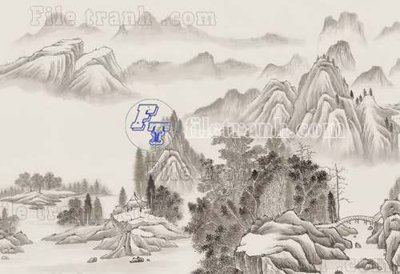 Tải file File tranh gốc tranh tường bích họa idochine trung quốc IDT704 (gốc) làm file in ấn