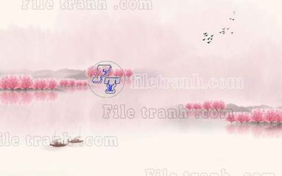 File tranh gốc File tranh gốc tranh tường bích họa idochine trung quốc IDT725 (bản đẹp) độc quyền